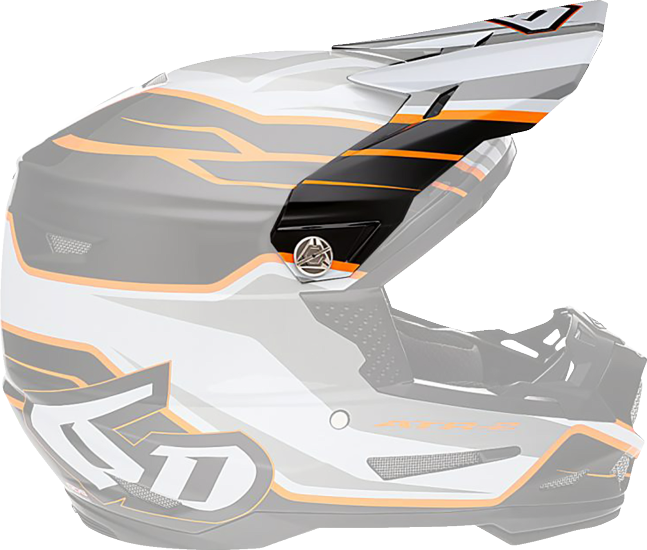 ATR-2 Visor Phase White Orange – Peak Performance PowerSports