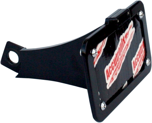 Side Mount License Plate Assembly - Black