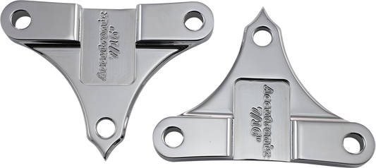 Hot Legs/Bagger Legs Fender Spacers - Chrome - 0.4375" Spacer - For 6-3/8" Width Fender