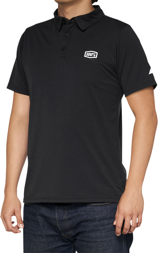 Corpo Polo Shirt - Black/White - Medium