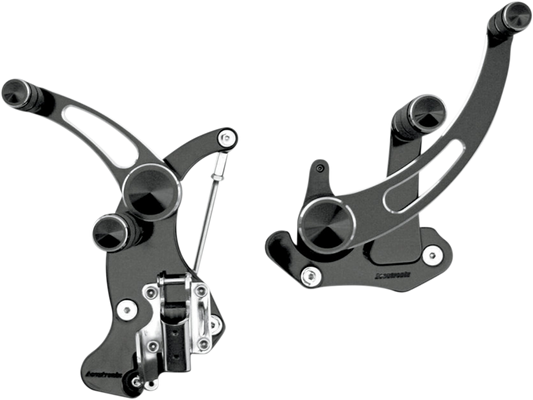 Forward Control - Black - Slotted