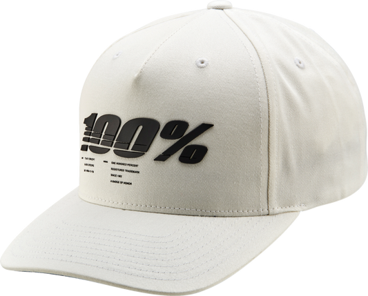 Staunch Snapback Hat - White