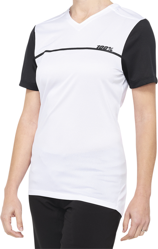 Women's Ridecamp Jersey - Short-Sleeve - White/Black - Small