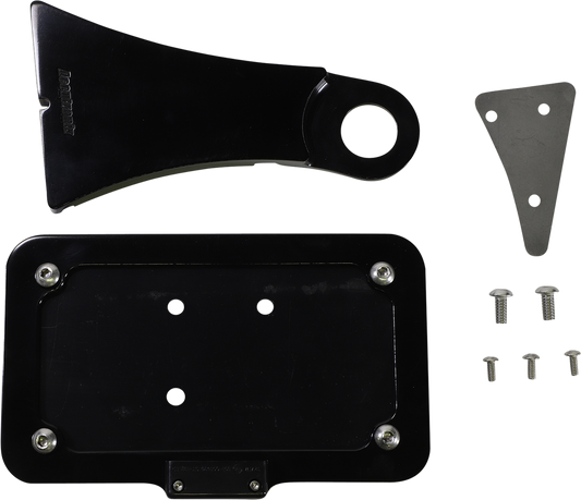 Side Mount License Plate Assembly - Black