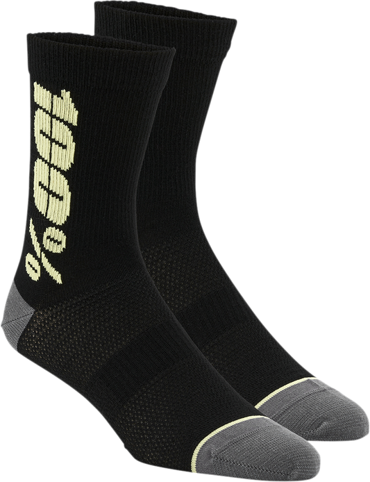 Rythym Socks - Black/Yellow - Large/XL