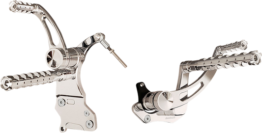 Forward Control - Chrome - Slotted