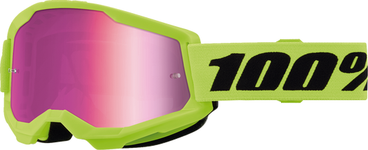 Strata 2 Junior Goggle - Neon Yellow - Pink Mirror