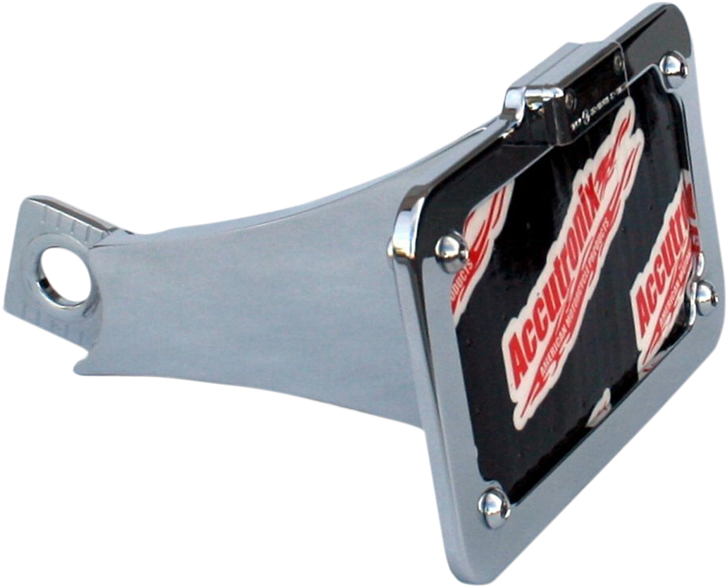 Side mount License Plate Assembly - Chrome