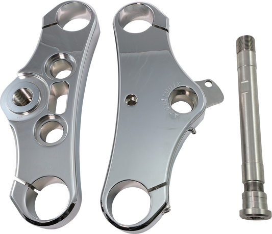 Elite Triple Tree - 49 mm - Chrome - 3° Rake