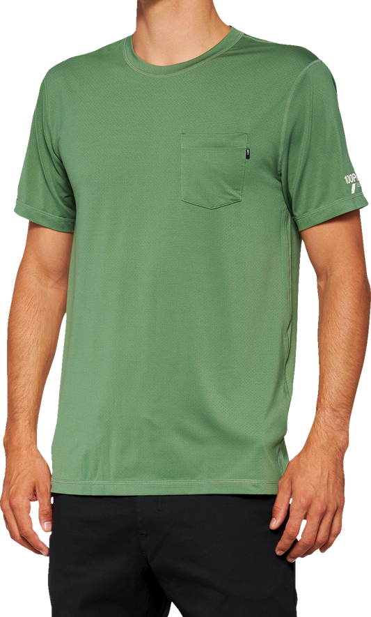 Mission Athletic T-Shirt - Olive - Large