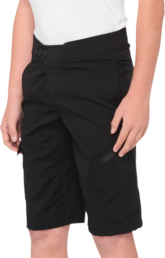 Youth Ridecamp Shorts - Black - US 26