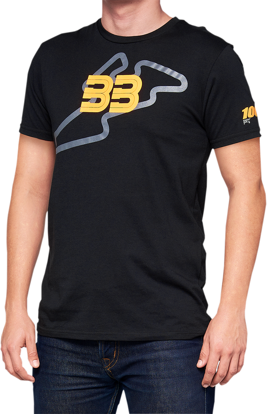 BB33 Track T-Shirt - Black - Medium
