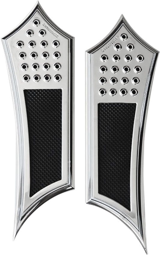 Front Floorboards - Chrome w/ Rubber Inserts