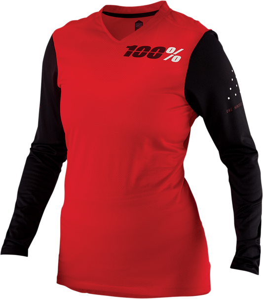 Women's Ridecamp Jersey - Long-Sleeve - Red - Medium