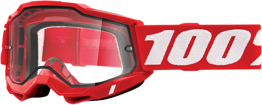 Accuri 2 Enduro Goggles - Red - Clear