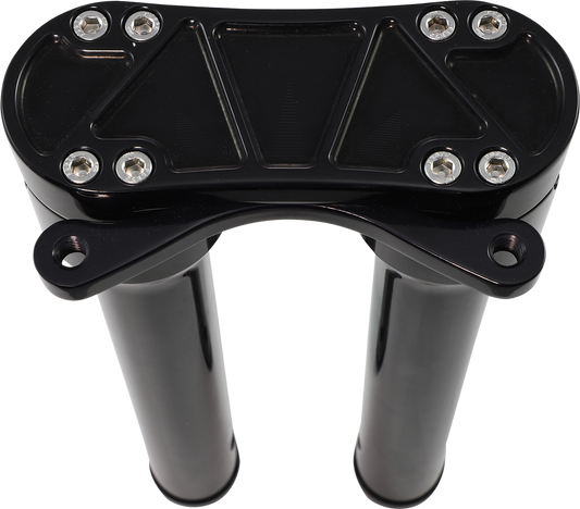 Risers - Threaded - 12" - Gauge Mount - Black