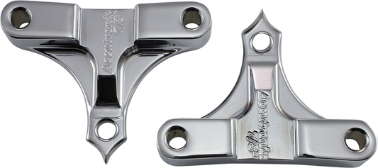 Hot Legs/Bagger Legs Fender Spacers - Chrome - 0.875" Spacer - For 5-1/2" Width Fender