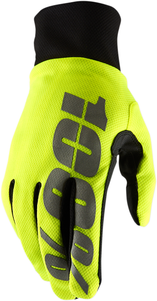 Hydromatic Waterproof Gloves - Fluo Yellow - Medium