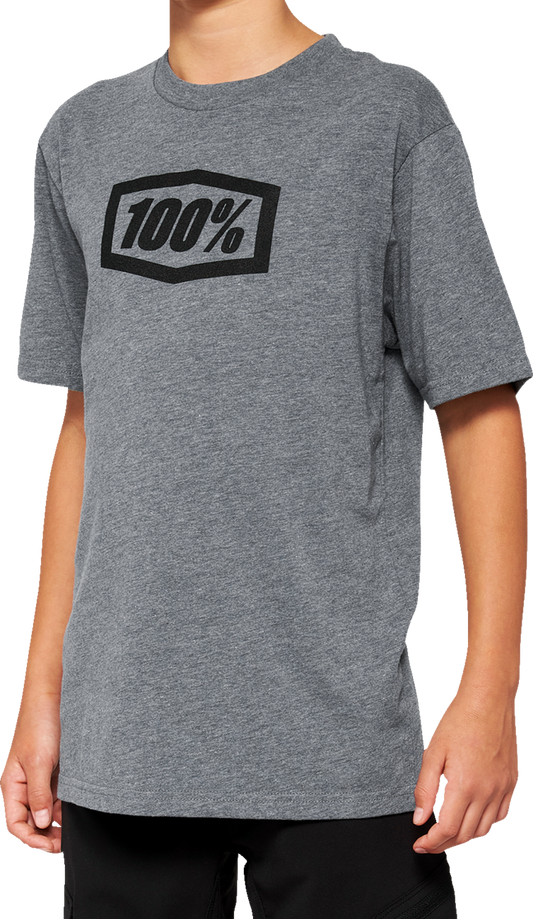Youth Icon T-Shirt - Heather Gray - Large