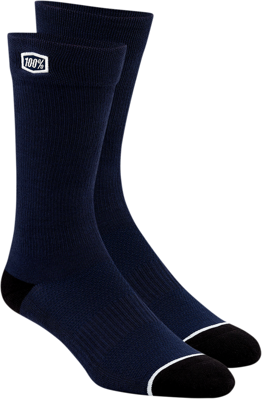Solid Socks - Navy - Large/XL