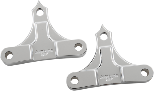 Hot Legs/Bagger Legs Fender Spacers - Chrome - 0.625" Spacer - For 6" Width Fender