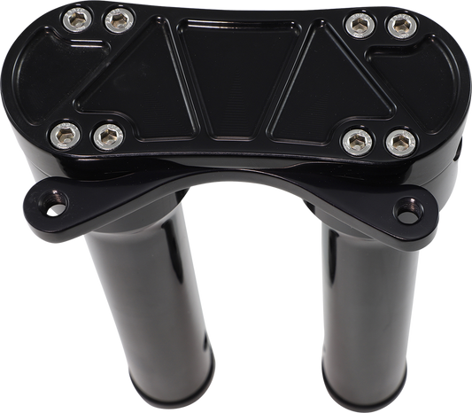 Risers - Threaded - 10" - Gauge Mount - Black