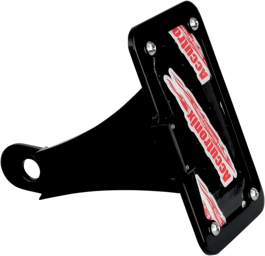 Side Mount License Plate Assembly - Black