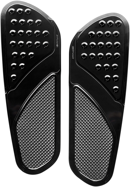 Front Floorboards - Extended - Black - Drilled - Vintage - Chief