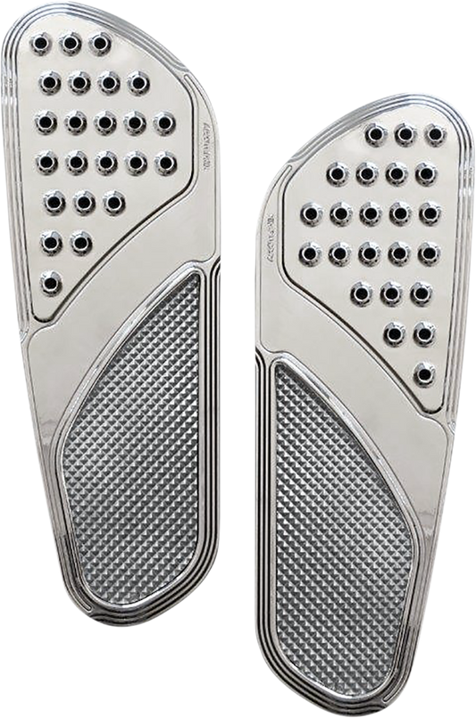Front Floorboards - Chrome Knurled