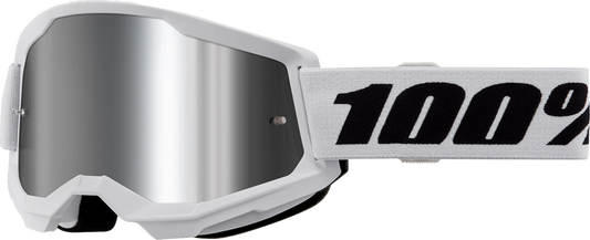 Strata 2 Goggle - White - Silver Mirror