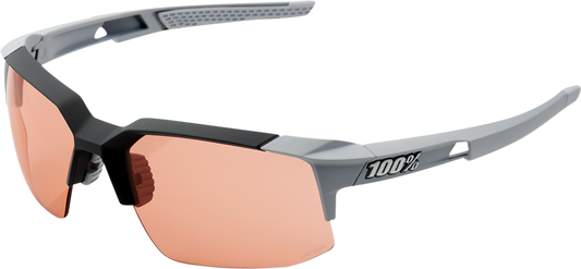Speedcoupe Sunglasses - Stone Gray - Coral Mirror