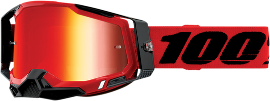 Racecraft 2 Goggles - Red - Red Mirror