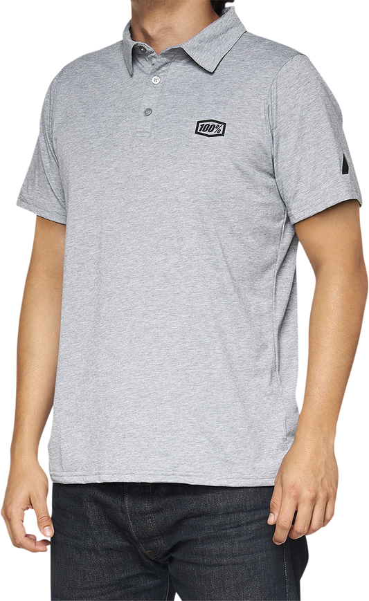 Corpo Polo Shirt - Heather Gray/Black - Large