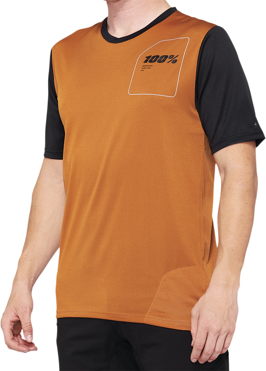 Ridecamp Jersey - Terracotta/Black - Large