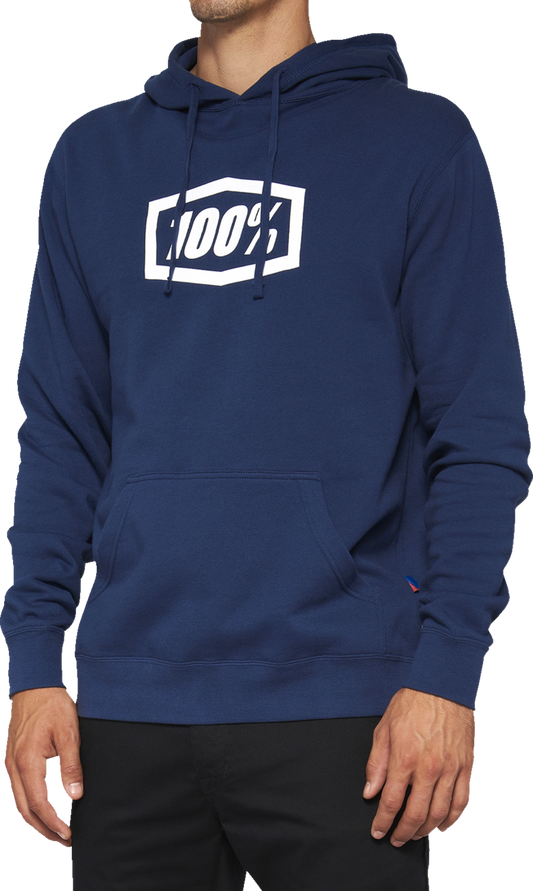 Icon Pullover Hoodie - Navy - Large
