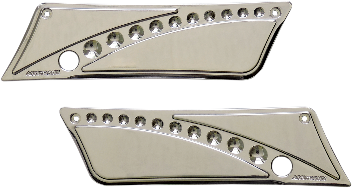 Latch Cover '93-'13 - Drilled Chrome - FL