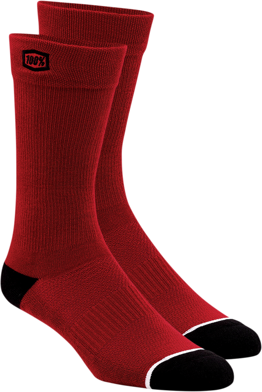 Solid Socks - Red - Small/Medium