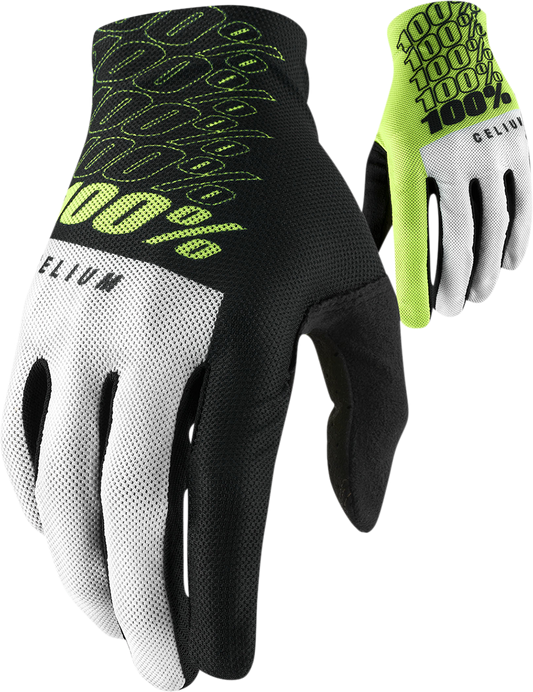 Celium Gloves - Fluorescent Yellow - Large
