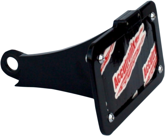 Side Mount License Plate Assembly - Black