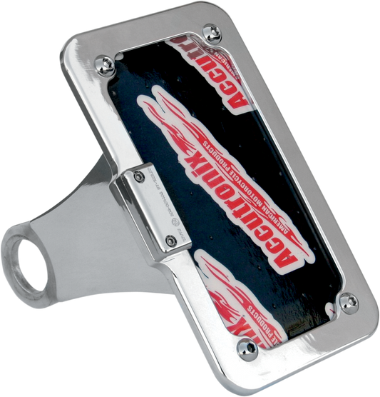 Side Mount License Plate Assembly - Chrome