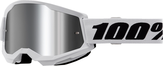 Strata 2 Junior Goggle - White - Silver Mirror