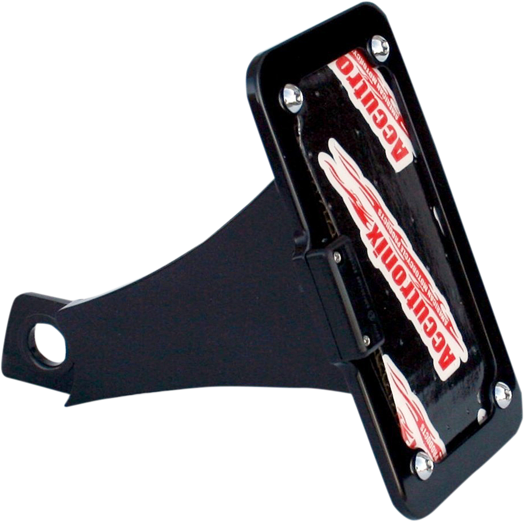 Side Mount License Plate Assembly - Black