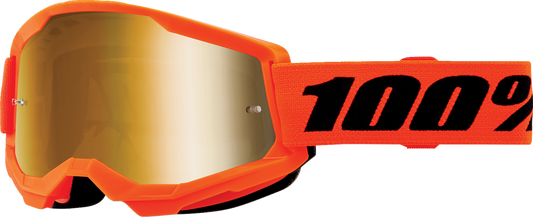 Strata 2 Junior Goggle - Neon Orange - Gold Mirror