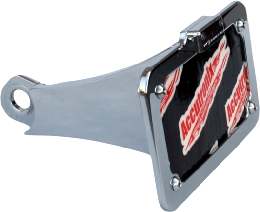 Side Mount License Plate Assembly - Chrome