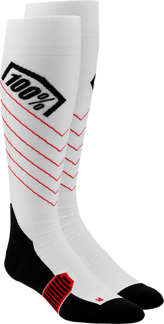 Hi-Side Performance Socks - White - Small/Medium