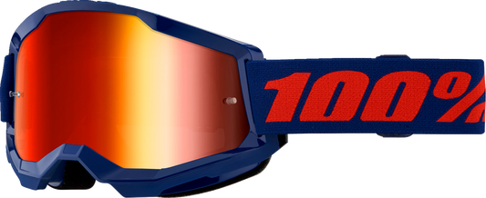 Strata 2 Goggle - Navy - Red Mirror