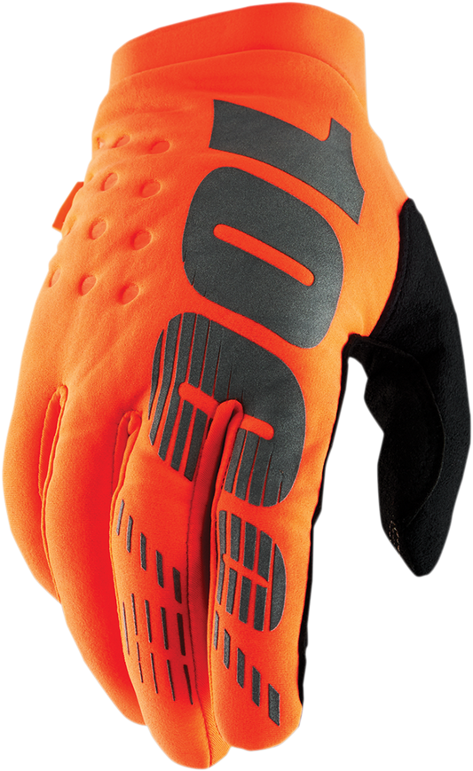 Youth Brisker Gloves - Orange/Black - XL