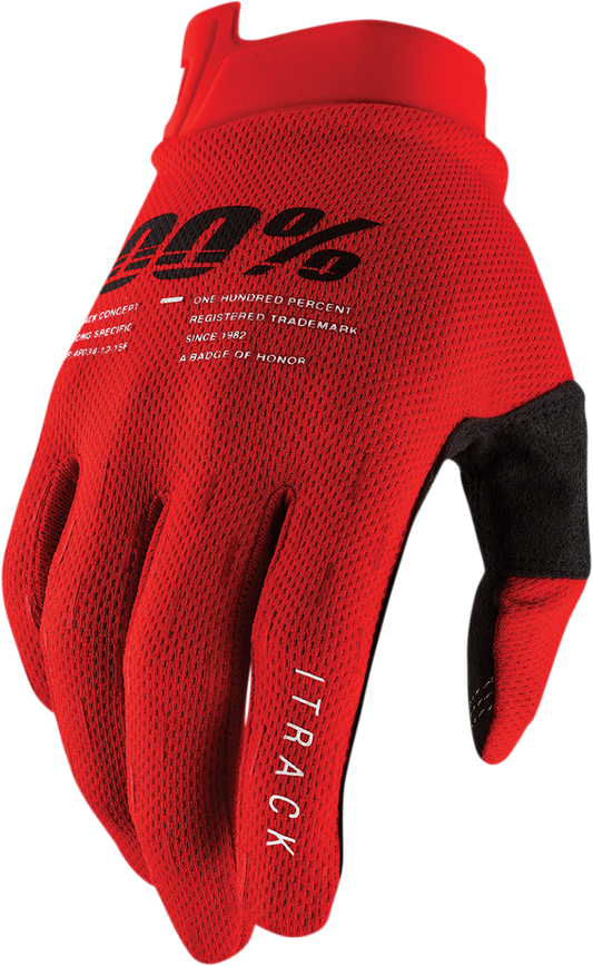 iTrack Gloves - Red -Medium