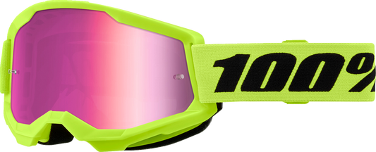 Strata 2 Goggle - Neon Yellow - Pink Mirror