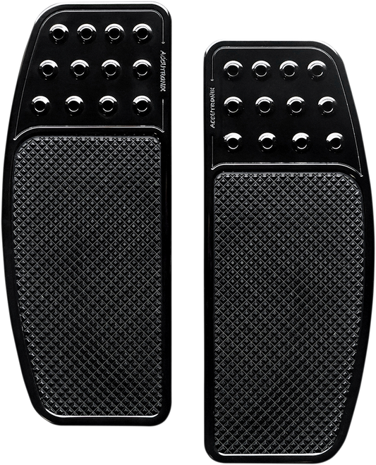 Front Floorboards - Extended - Black - Drilled - Original - Chief